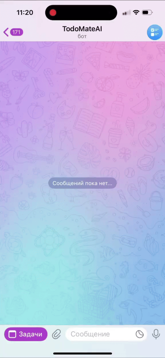 TodoMateAI Mini App interface